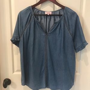 Short Sleeve Denim Top - EXC Cond